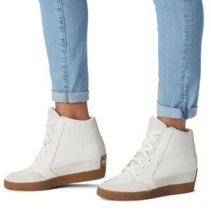NEW Sorel  Out N About Wedge Shoes Waterproof Leather Sea Salt For Women 825 5s3